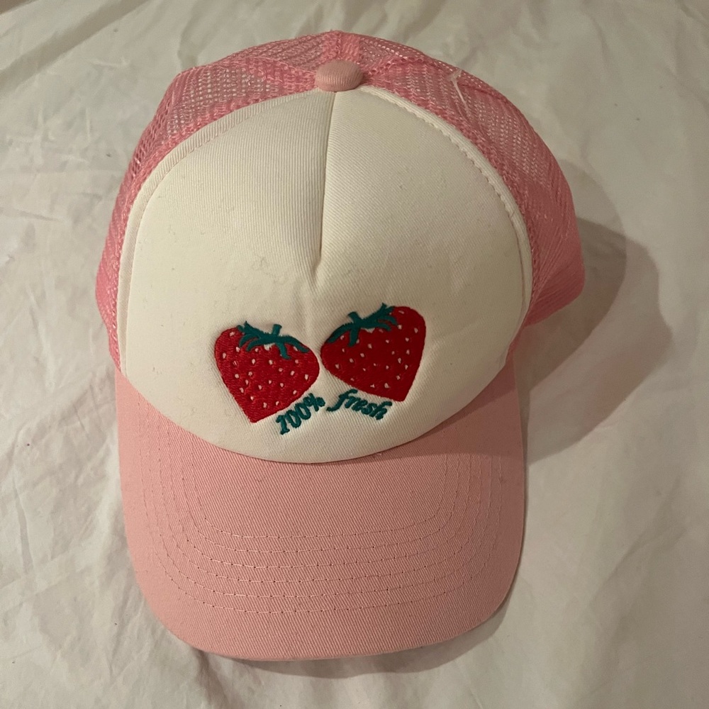 pink trucker hat!